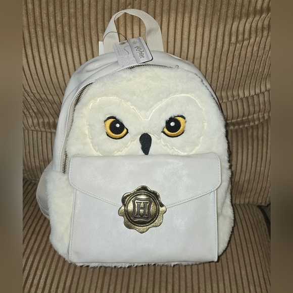 Bioworld Handbags - Hedwig Faux Fur Backpack